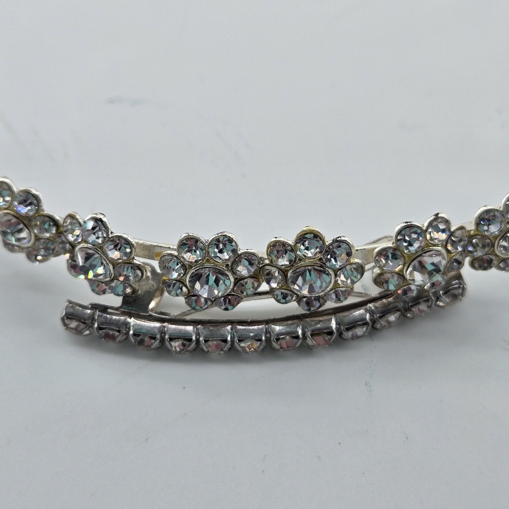 Hair Bling!  Rhinestone Daisy Headband & Matching Barrette